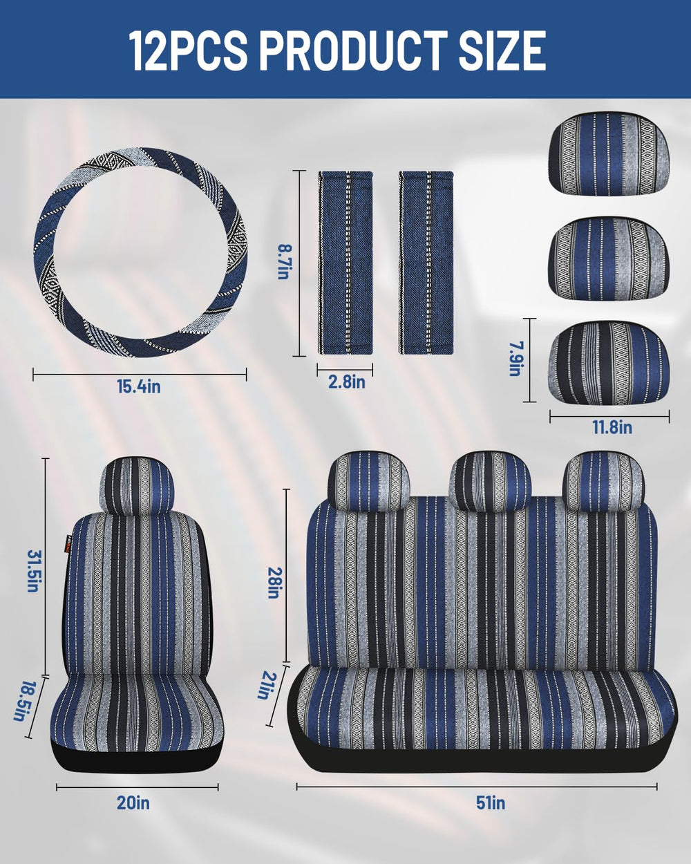 Sino Salected Baja saddle blanket easy install with clear fit access.
