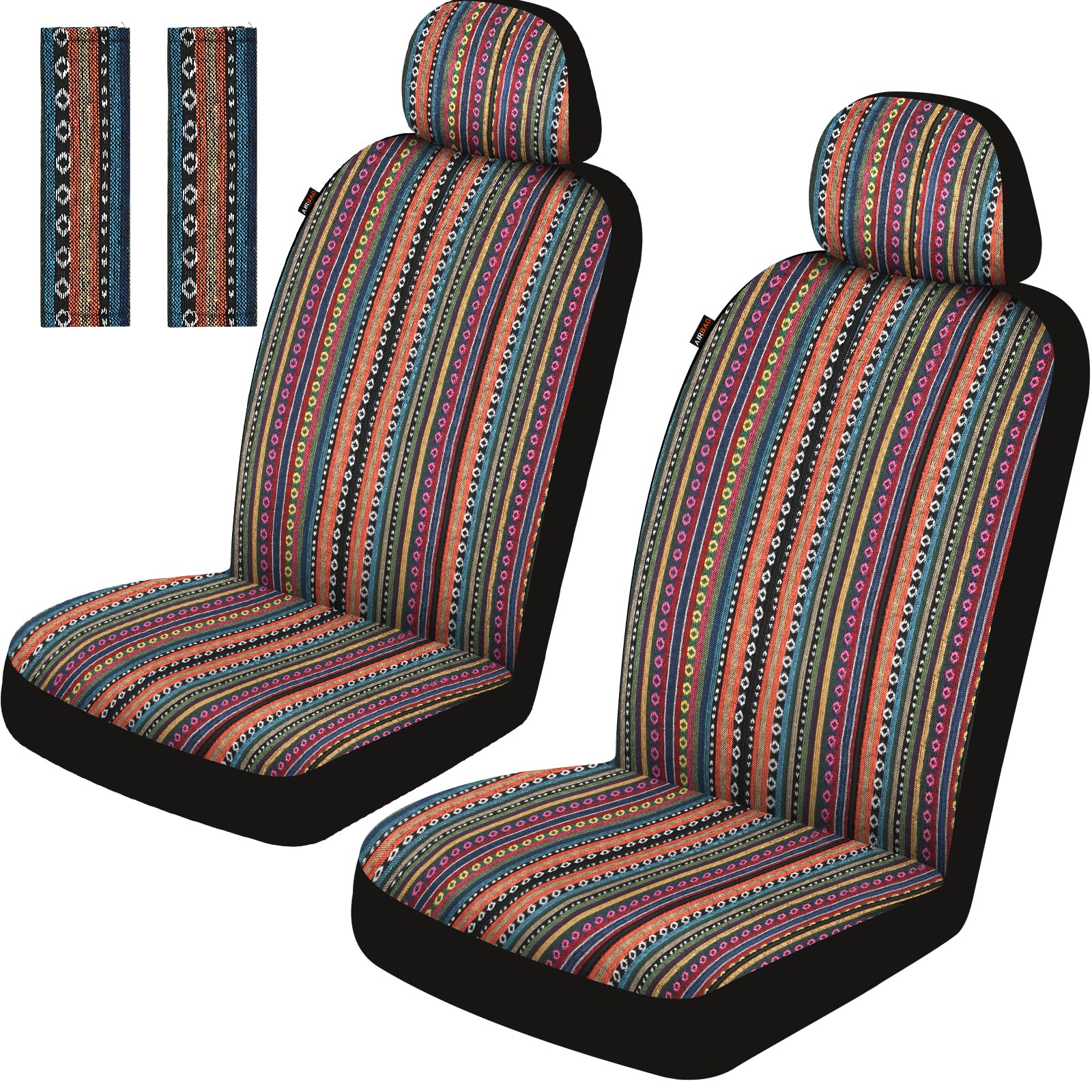 Sino Salected Baja saddle blanket front seat cover enhances style and shields upholstery