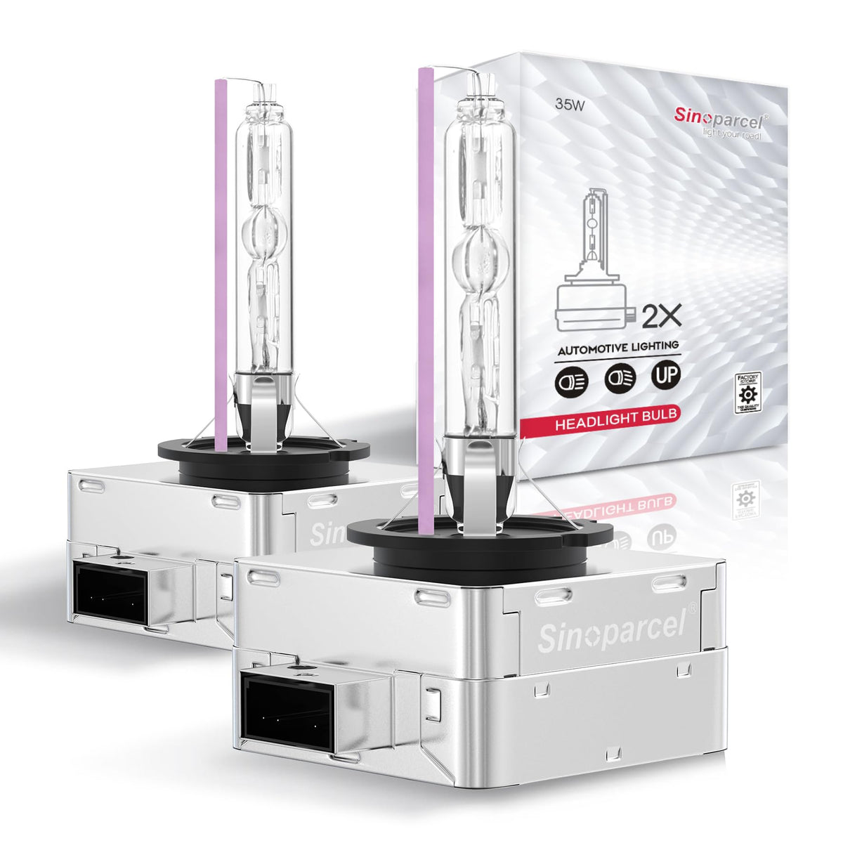 Sinoparcel D1S/D1R HID bulb pack 2 - easy assembly for secure fit and reliability