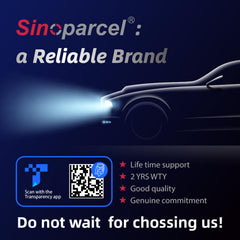 Sinoparcel D3S Xenon bulbs label emphasizes compatibility with stock headlights