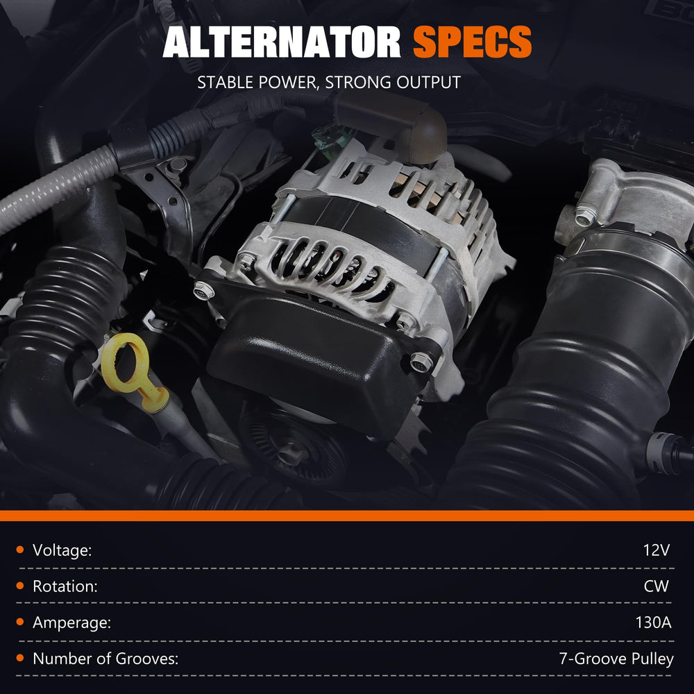 SINTLY alternator for Nissan Titan — side profile demonstrates compact mounting design