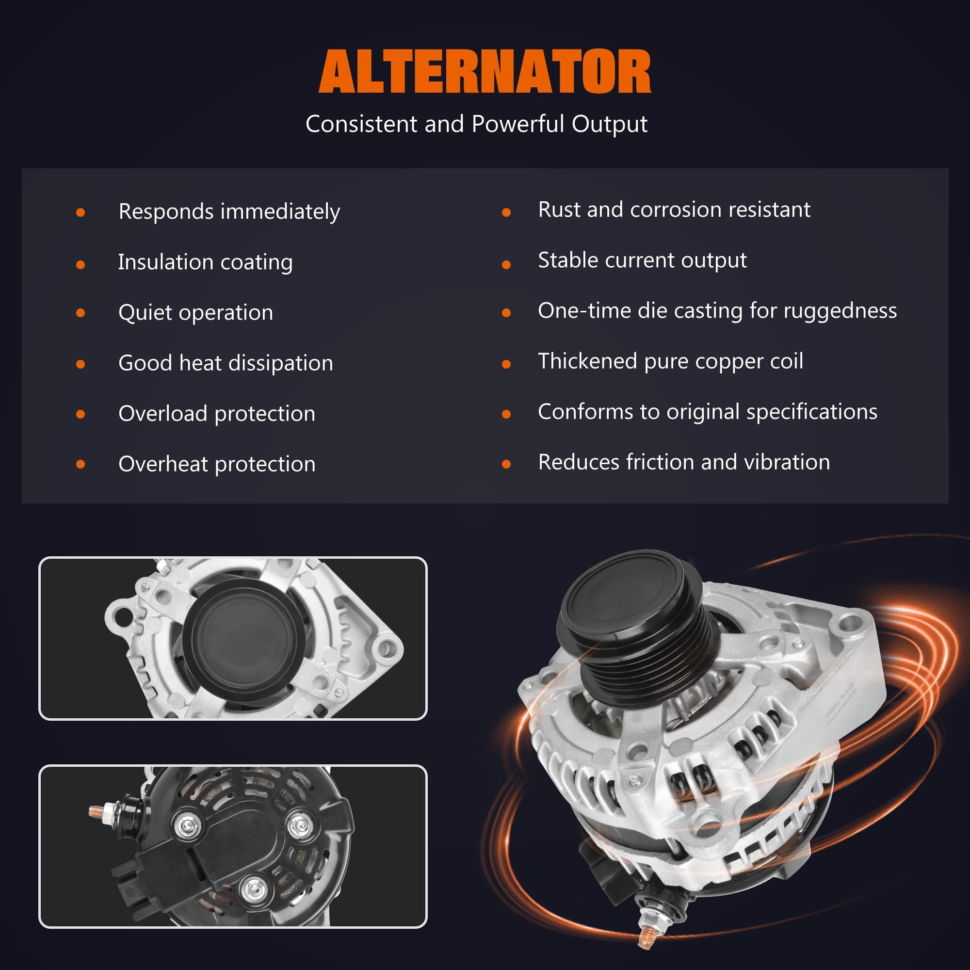 SINTLY alternator in packaging ready for installation and transport