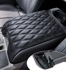 Sinvanho center console cover closeup stitching protects against scratches