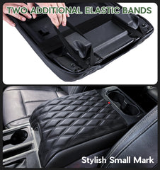 Sinvanho center console cover waterproof PU leather guards against spills