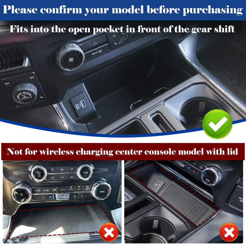 Sinvanho center console organizer tray keeps cards and keys neatly in place.