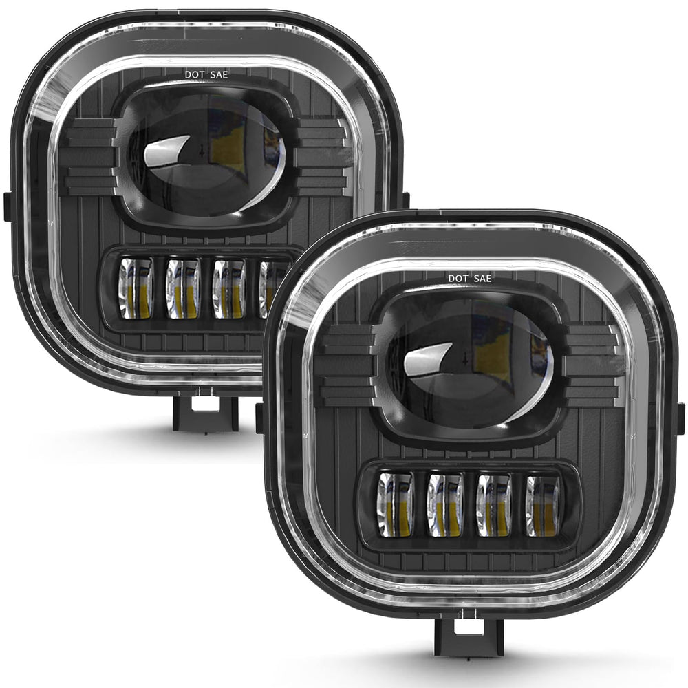 SINYATO INDUST LED fog light assembly left side for Ford Super Duty improves night visibility.