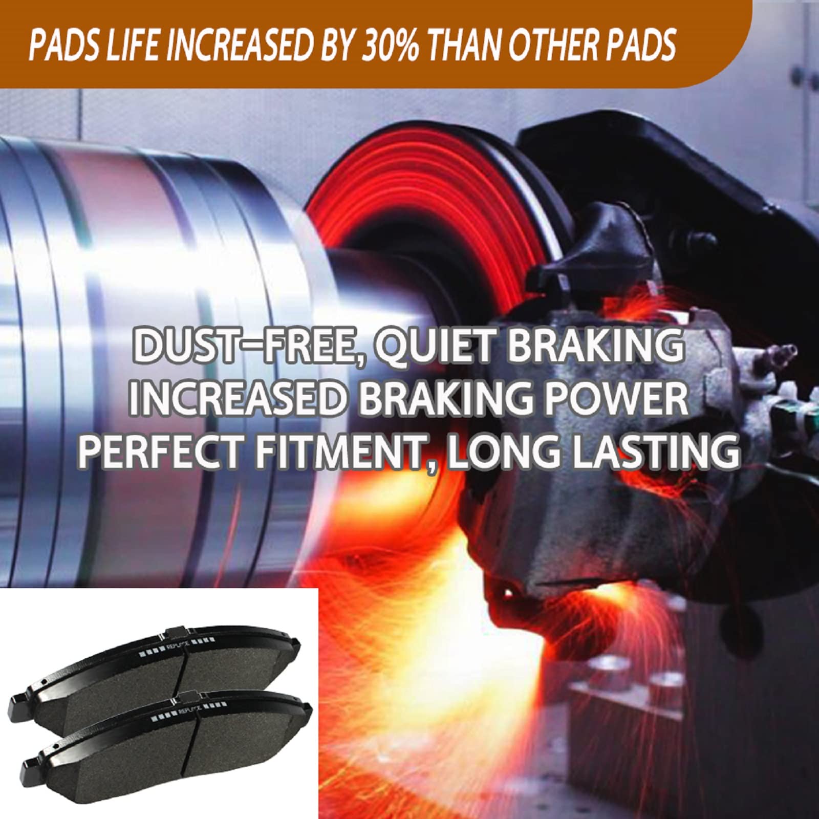 SIPAUTEC brake lubricant tube included for easier installation and reduced noise.