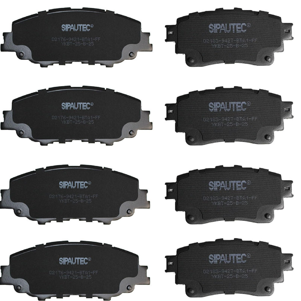 SIPAUTEC front ceramic carbon fiber brake pads for enhanced stopping and reduced dust.