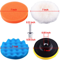 SIQUK white fleece polishing bonnet for gentle polishing.