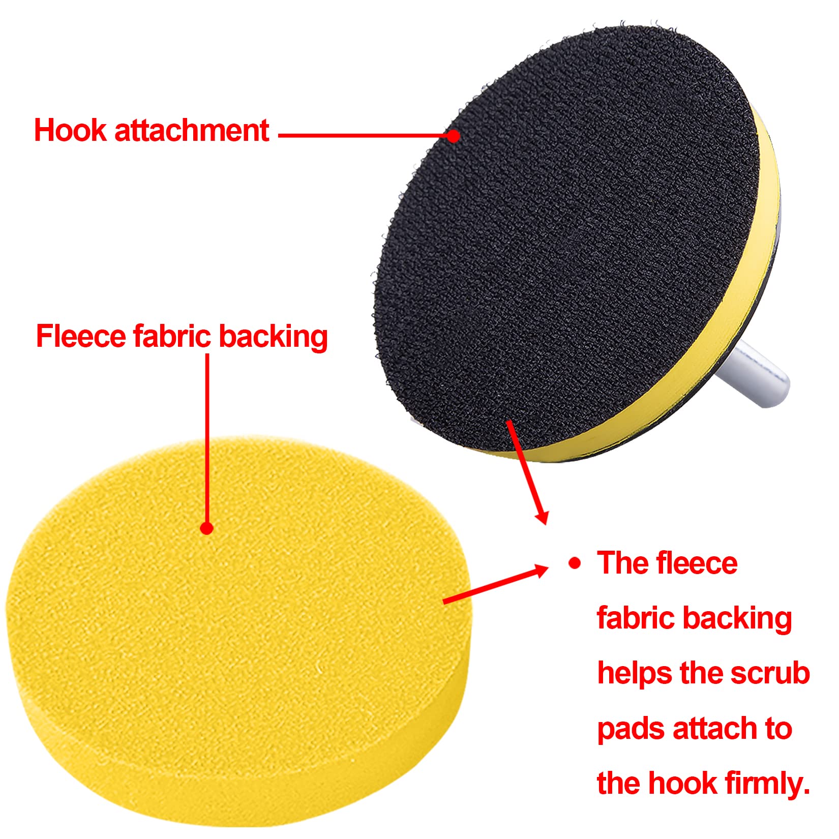 SIQUK wool buffing pad for efficient cutting and brightening on tough spots.