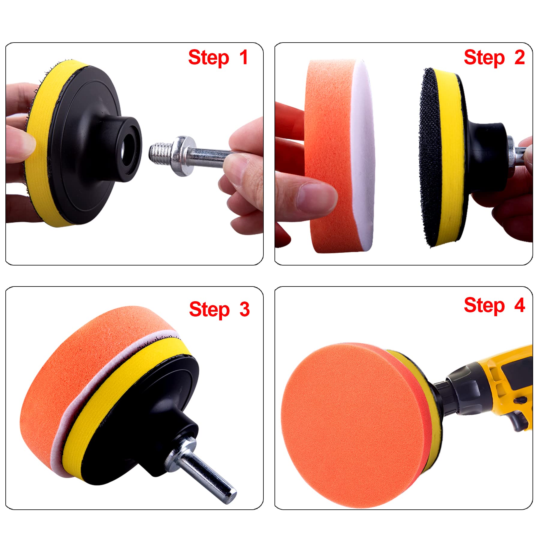 SIQUK wool buffing pad for deep cutting and smoothing.