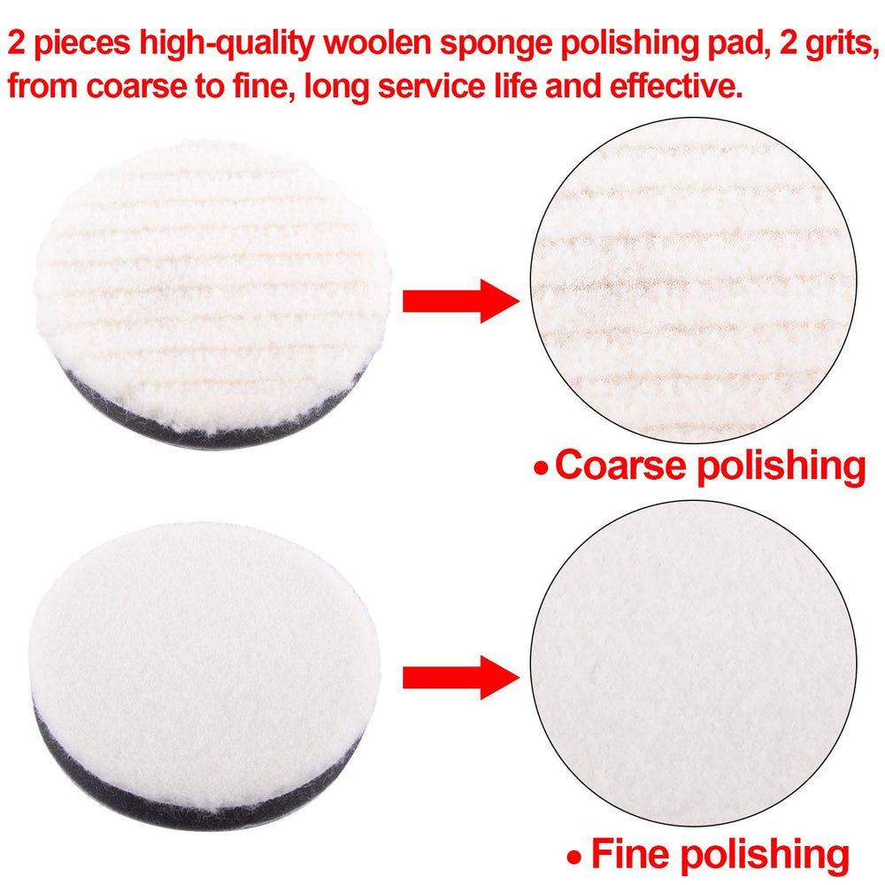 SIQUK woolen buffing pads offering durable, smooth finish