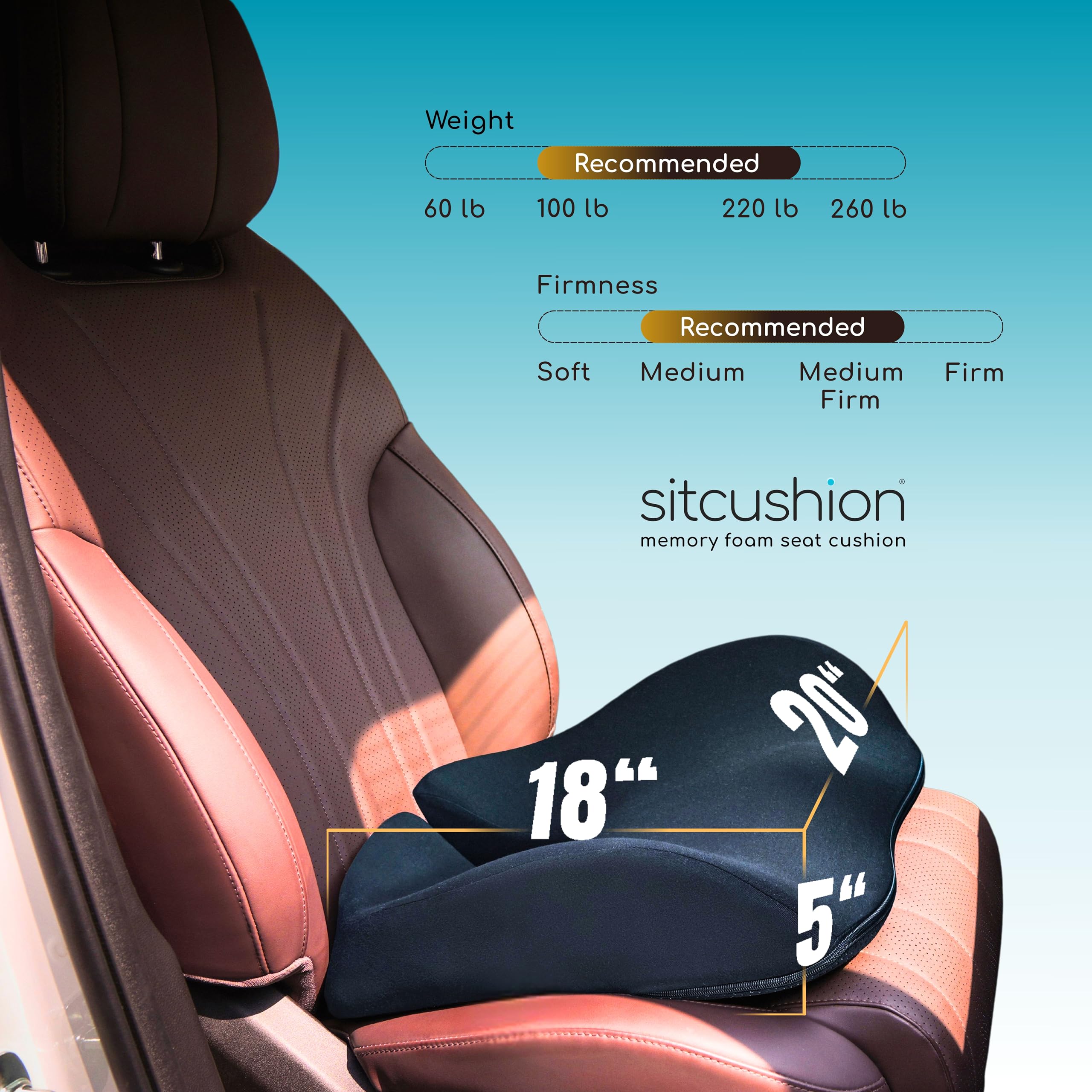 Height boost improves road visibility for shorter drivers.