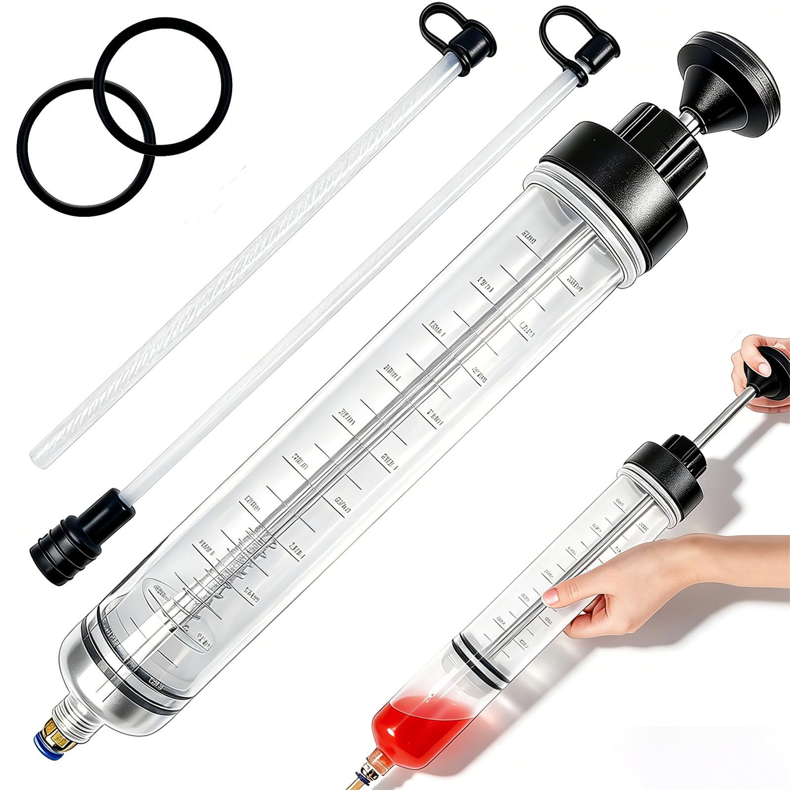 Sitroasho fluid extractor overview: compact tool for clean oil and fuel transfers.