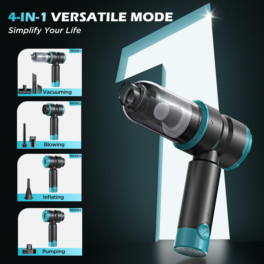 Rechargeable 2000mAh battery for extended cordless cleaning