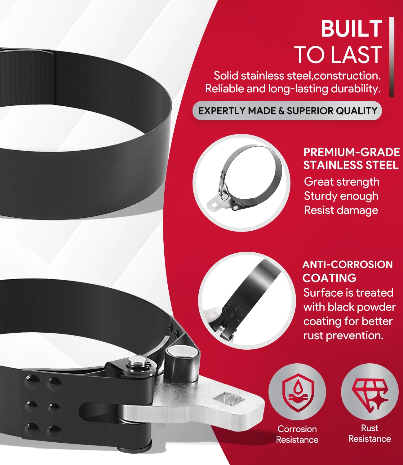 Sixcow 2322D features a 1.5 inch wide band for strong grip.