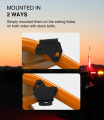 Sixcow X3 angle-adjustable mount demonstrates 30-degree tilt options