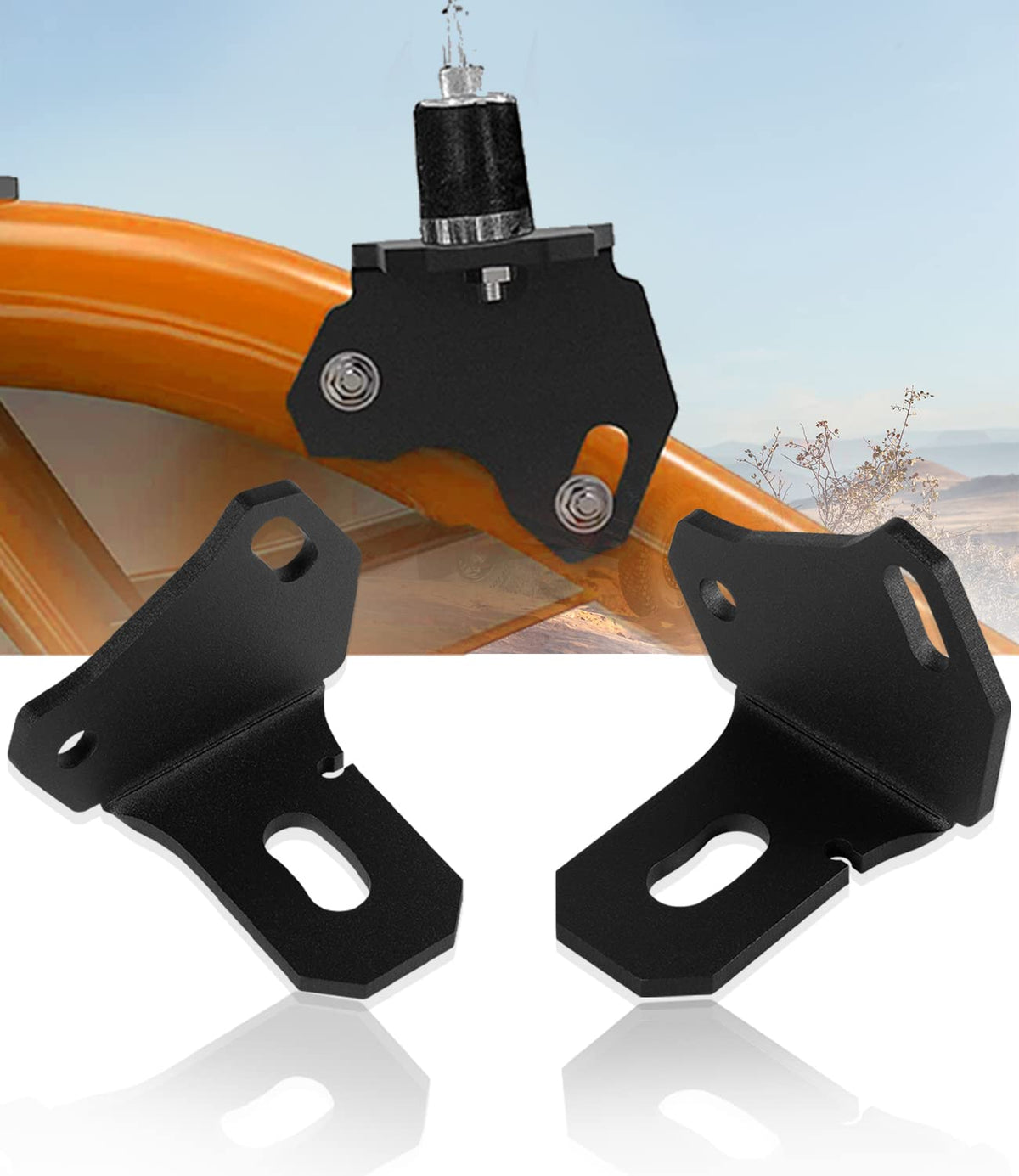 Sixcow X3 whip mount left on Can-Am Maverick X3 for secure flag light fit