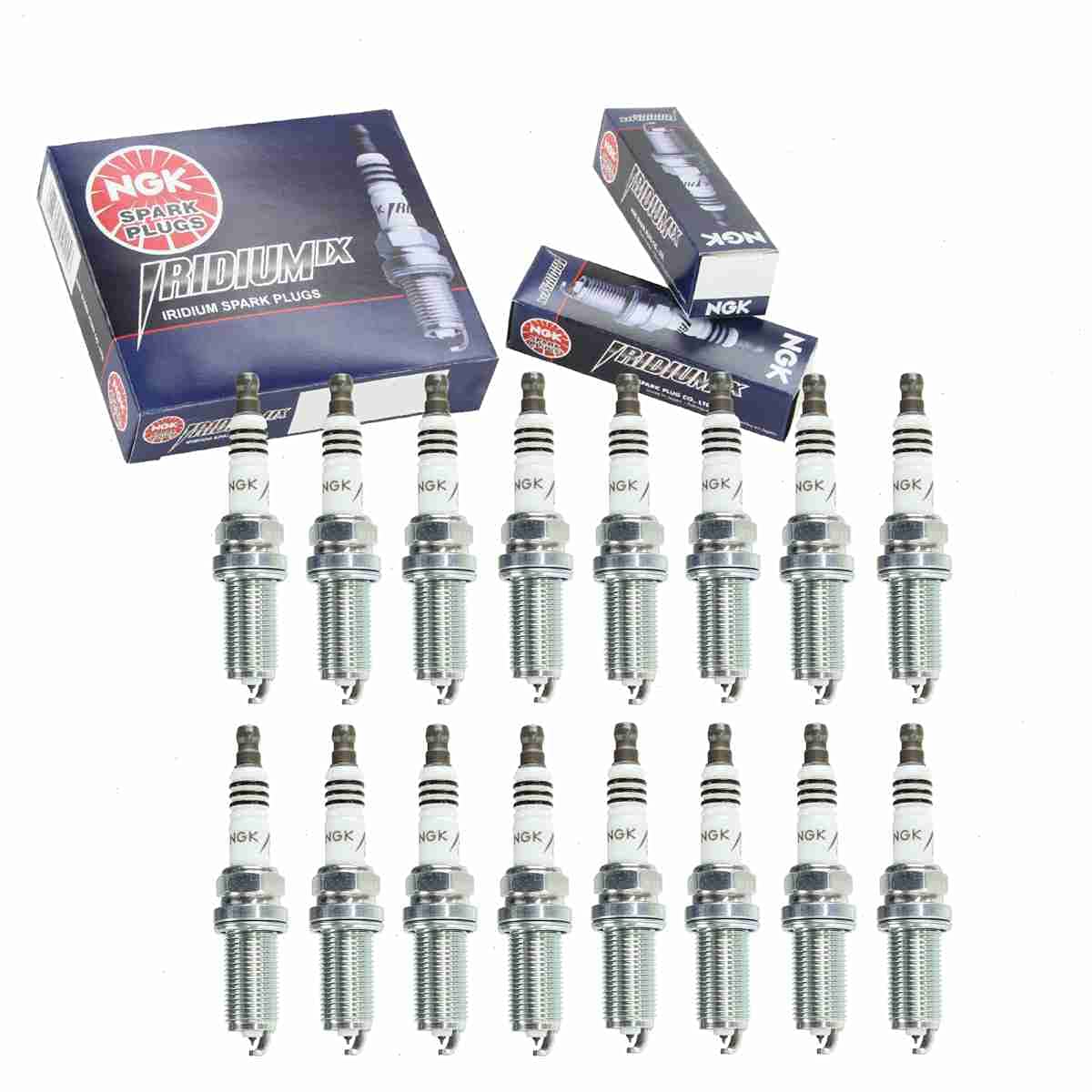 Sixity Auto NGK Iridium IX spark plugs pack shows kit for Ram 5.7L V8 engines with reliable ignition.