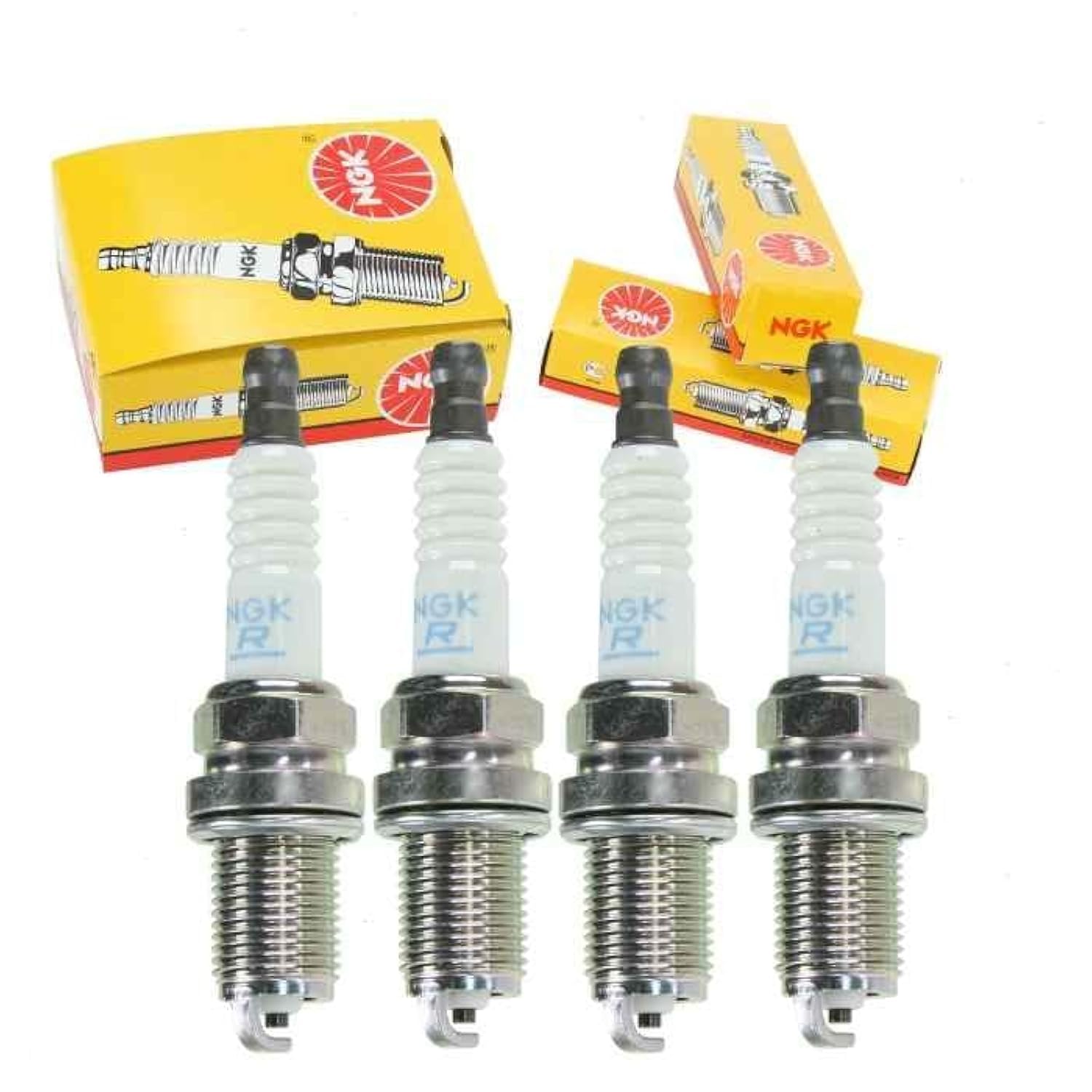 Sixity Auto NGK spark plugs pack front view ready for easy install.