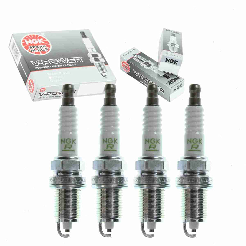 Sixity Auto NGK V-Power spark plugs in box for easy replacement planning.