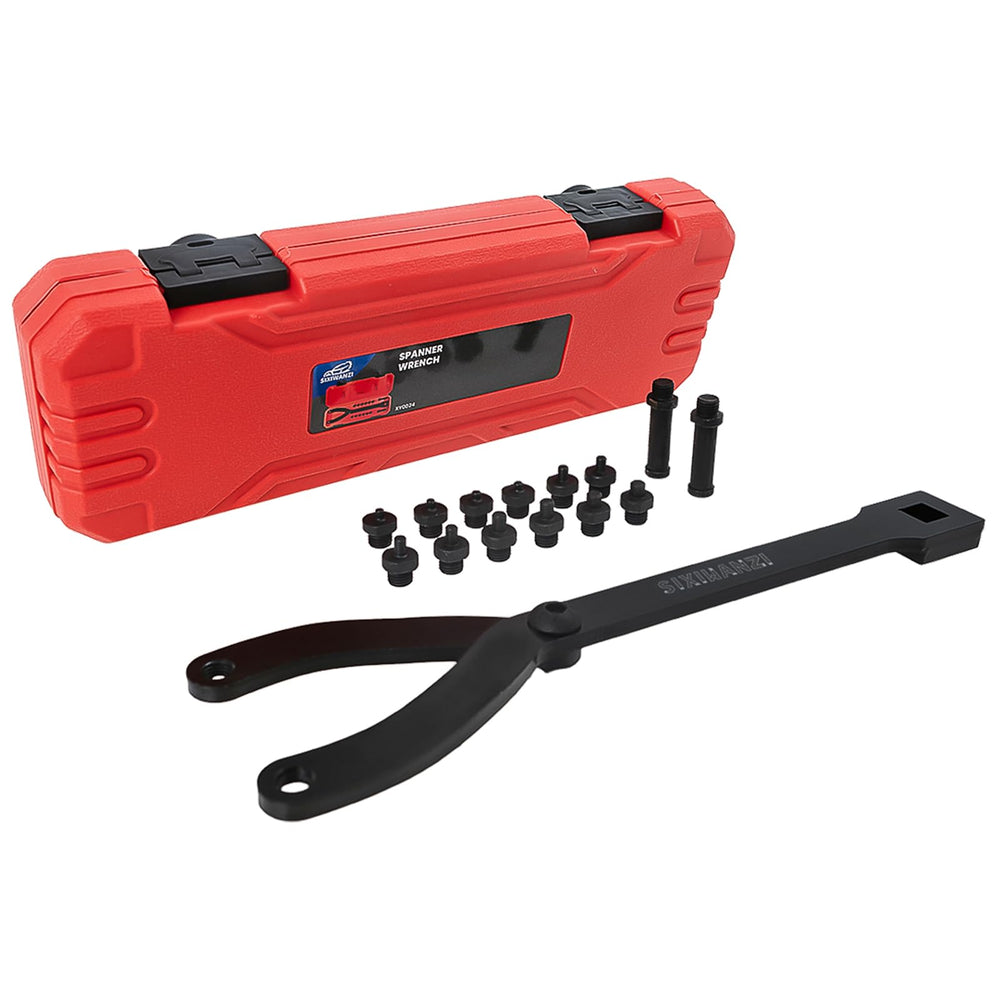 SIXIWANZI adjustable spanner wrench for versatile pulley work across vehicles