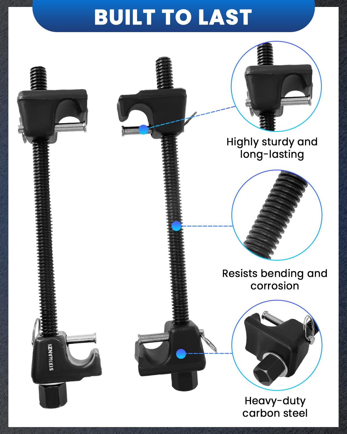 SIXIWANZI forged hooks and hardened center screw with high durability