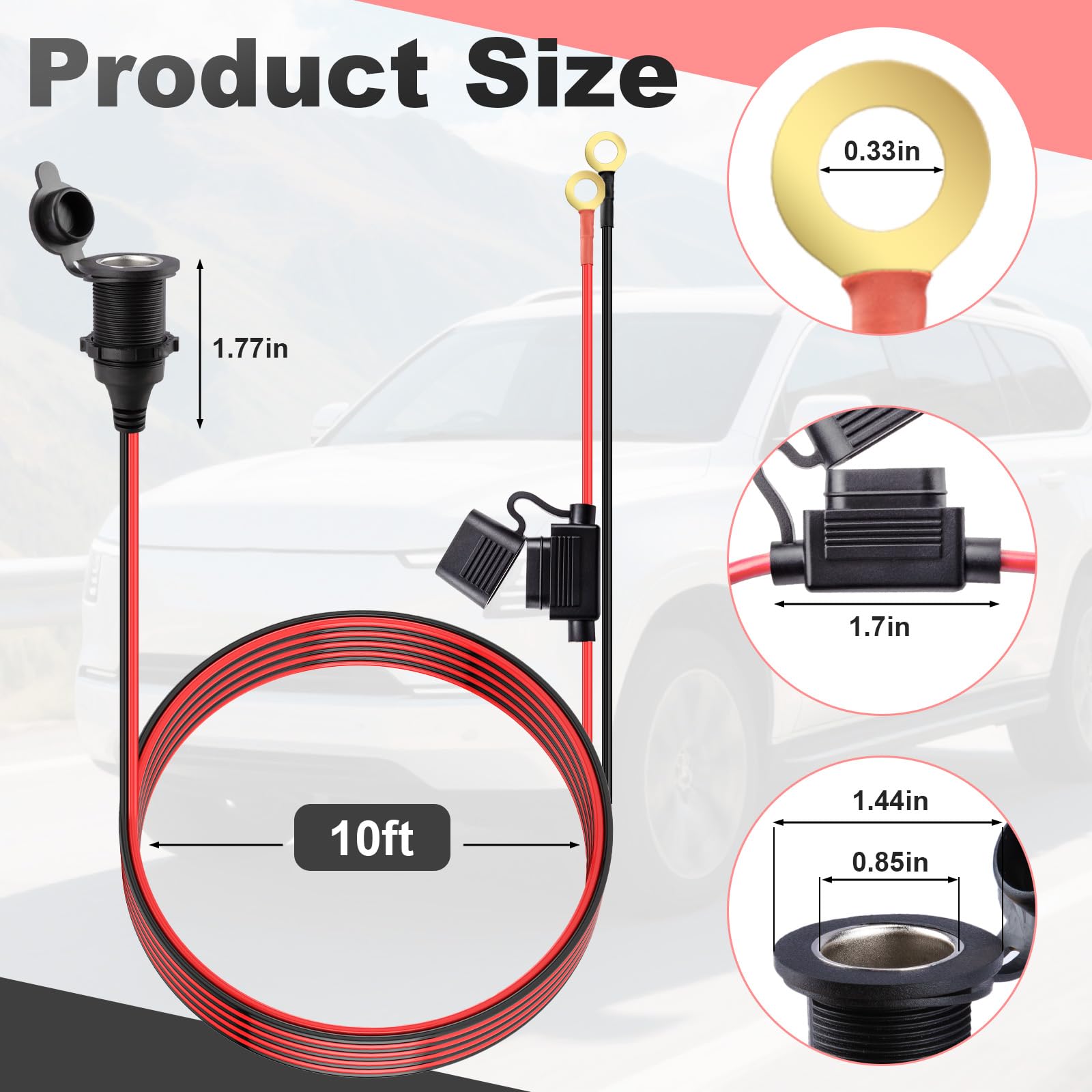 Sixzoo 12AWG copper wire ensures strong conductivity and durable power transmission.