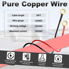 Sixzoo inline fuse 20A adds safety against overcurrent in tight spaces.