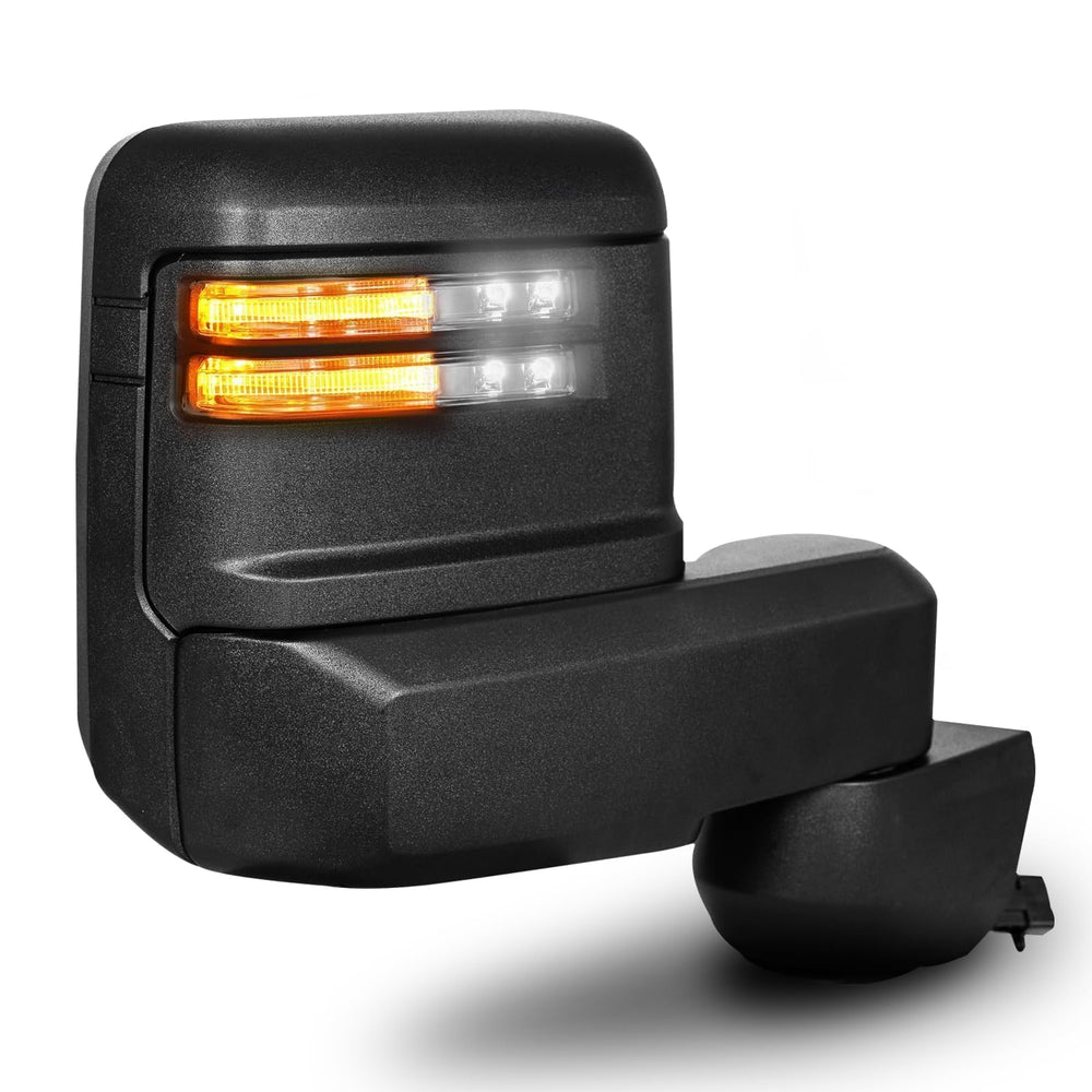 Siziom towing mirror for Chevy Silverado passenger side enhances rear visibility for towing