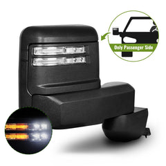 Siziom towing mirror with turn signals and backup lights for visibility