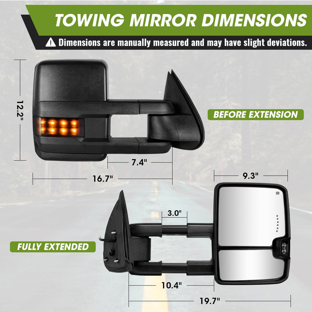 Pre-installed studs on Siziom towing mirrors for easy secure mounting