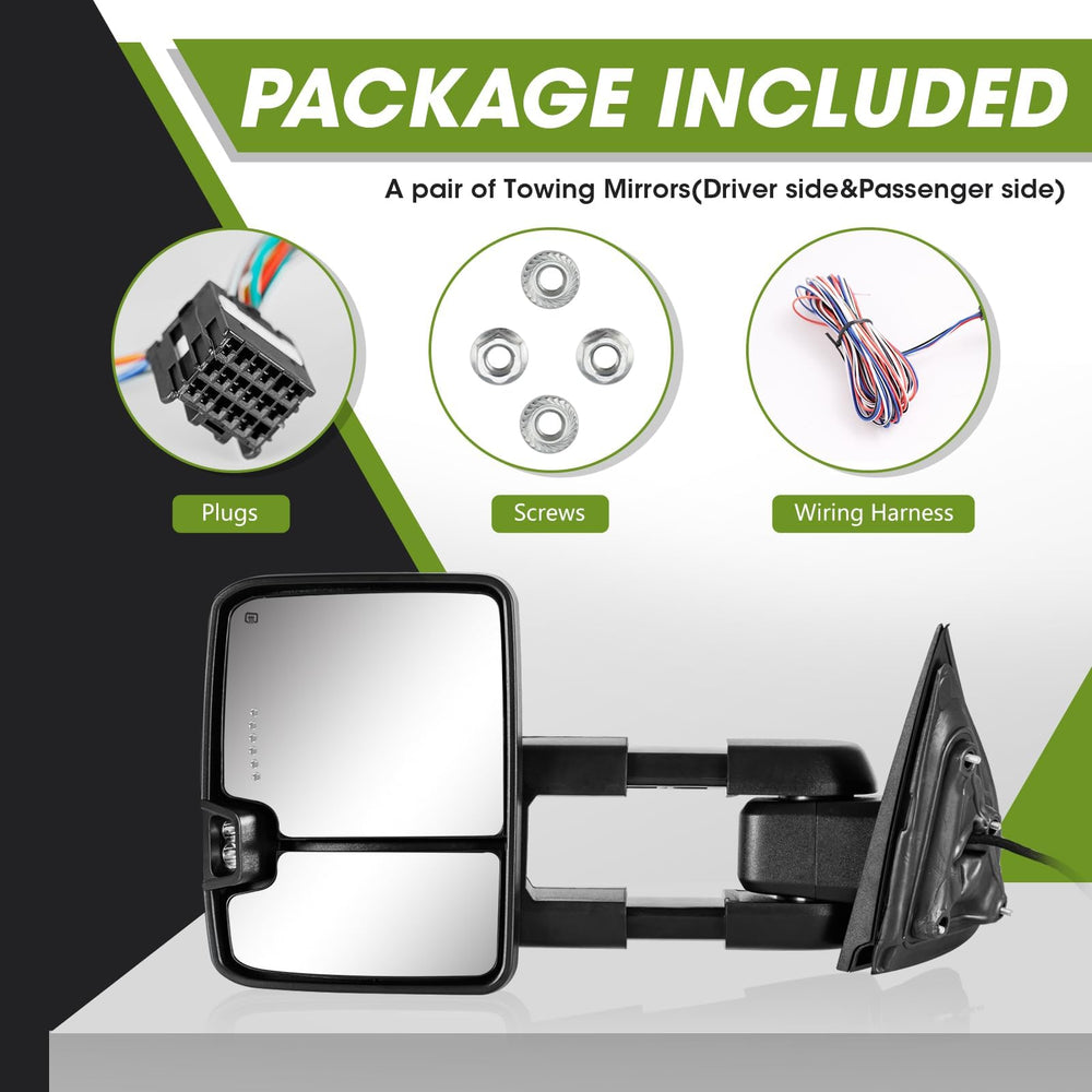 Siziom chrome housing mirrors provide wide-angle visibility on the road