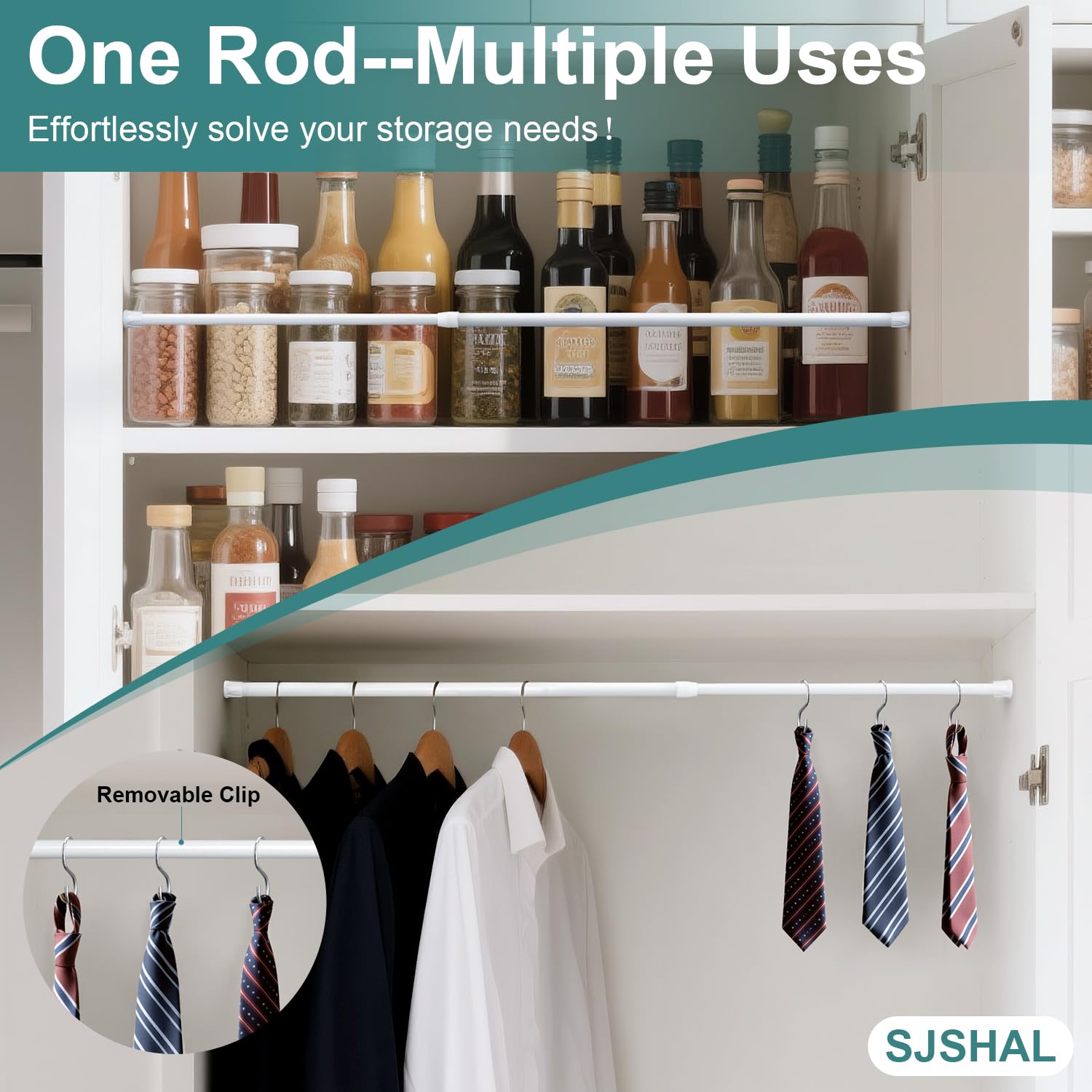 SJSHAL fridge dividers, closet organizers, and under-shelf storage options.