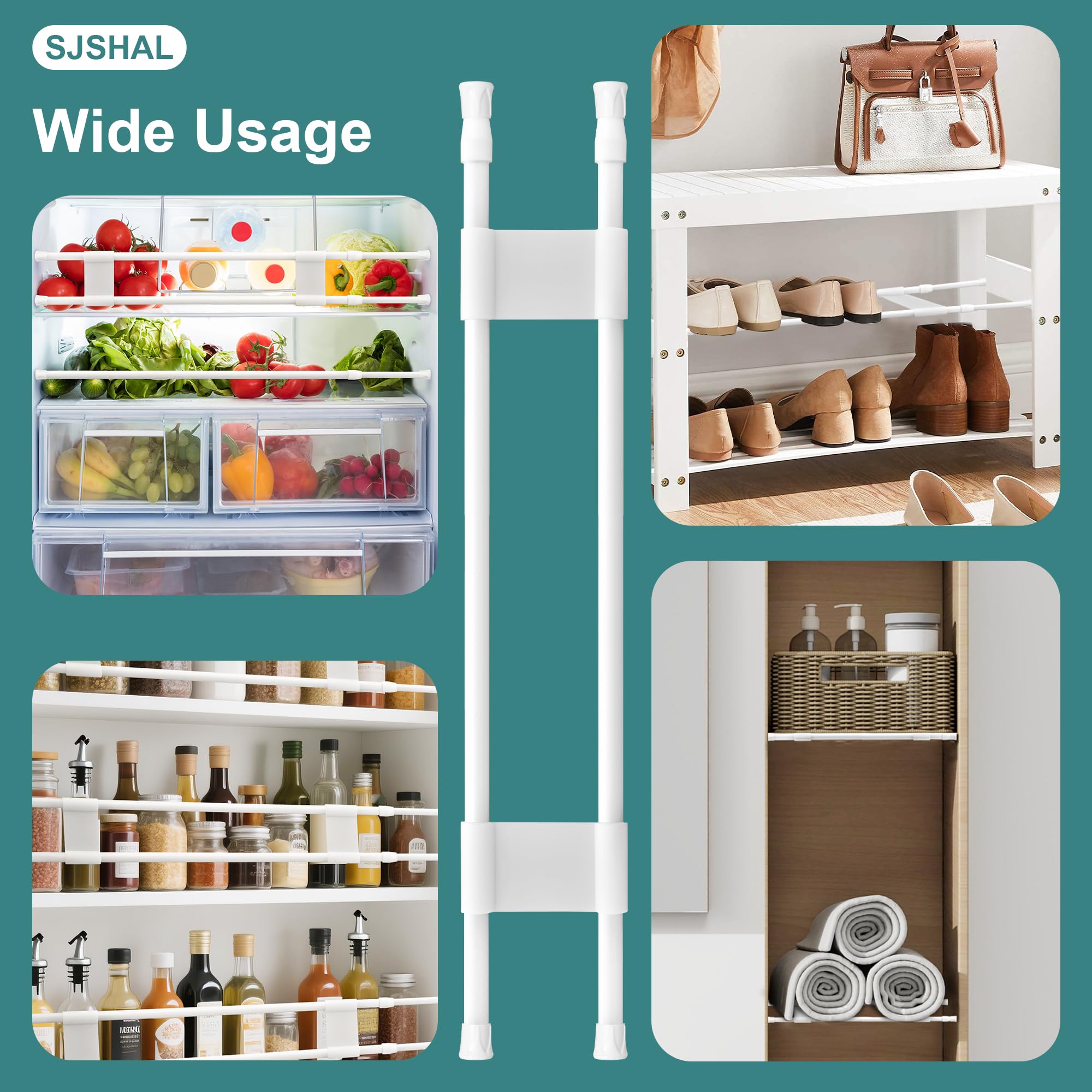 SJSHAL white finish blends with kitchen, RV, or camper interiors.