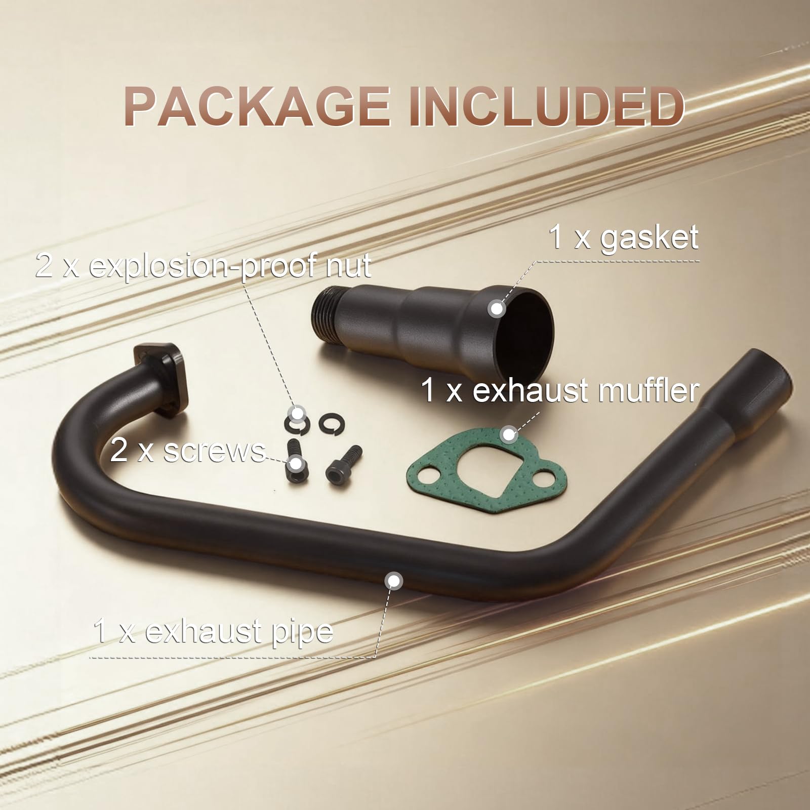 SJVLXHI 3-stage header close-up highlighting gasket and screws