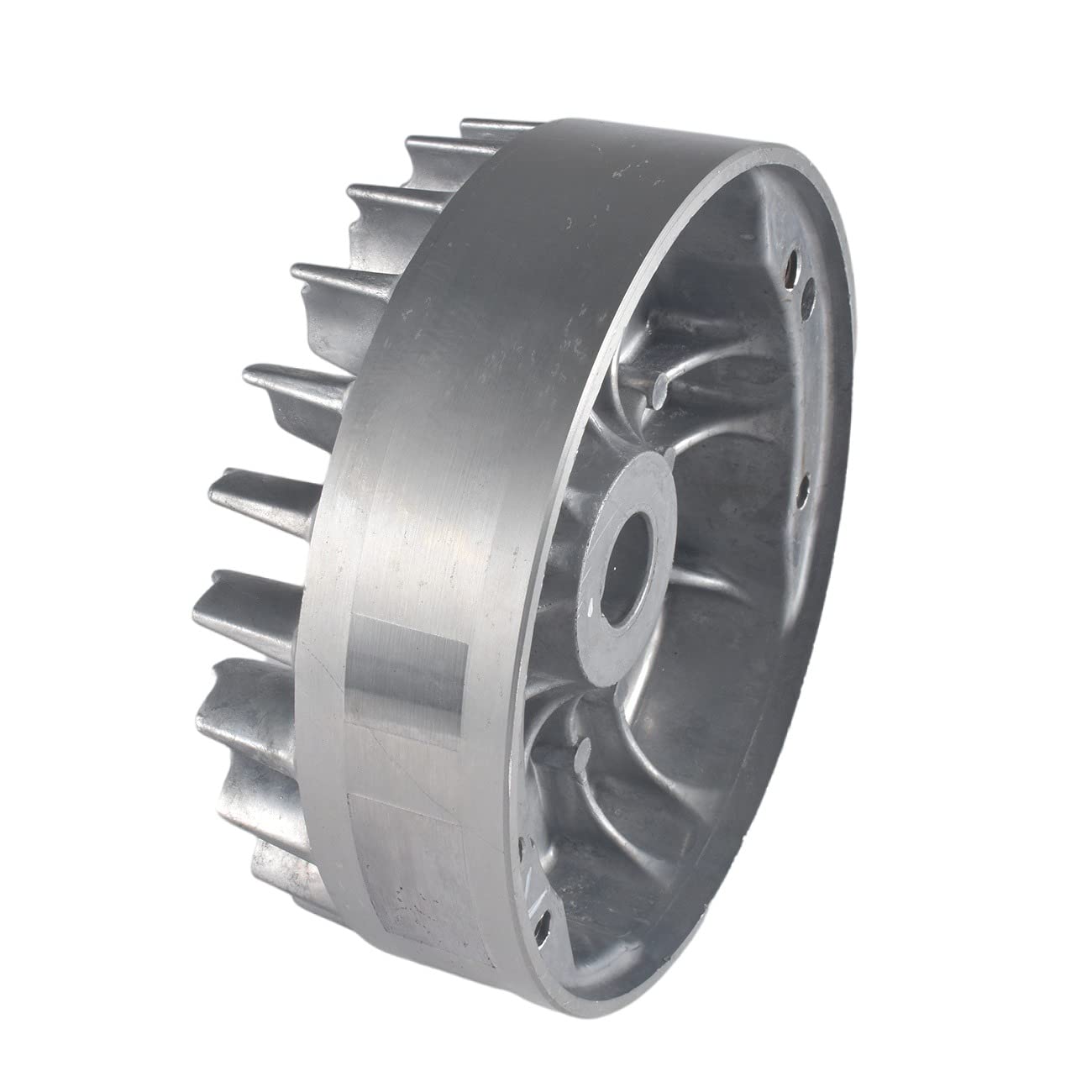 SJVLXHI aluminum flywheel for Predator 212 Hemi, side view highlighting durable hub and threaded holes