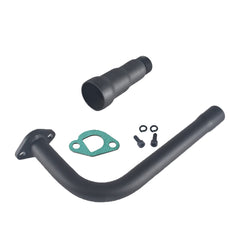 SJVLXHI 3-stage exhaust header pipe front view enhances flow for Predator 212cc engines