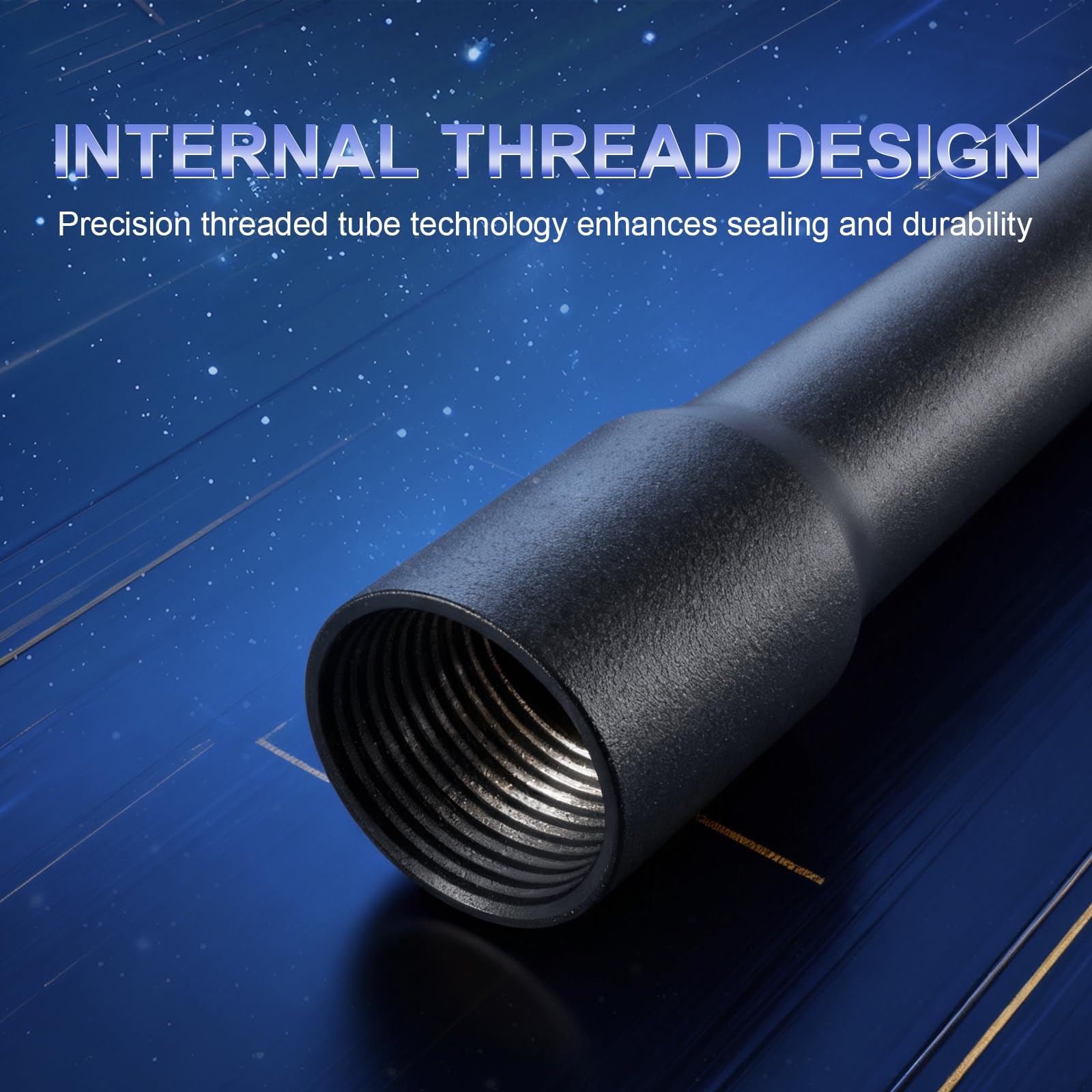SJVLXHI matte finish exhaust pipe close-up showing corrosion resistance