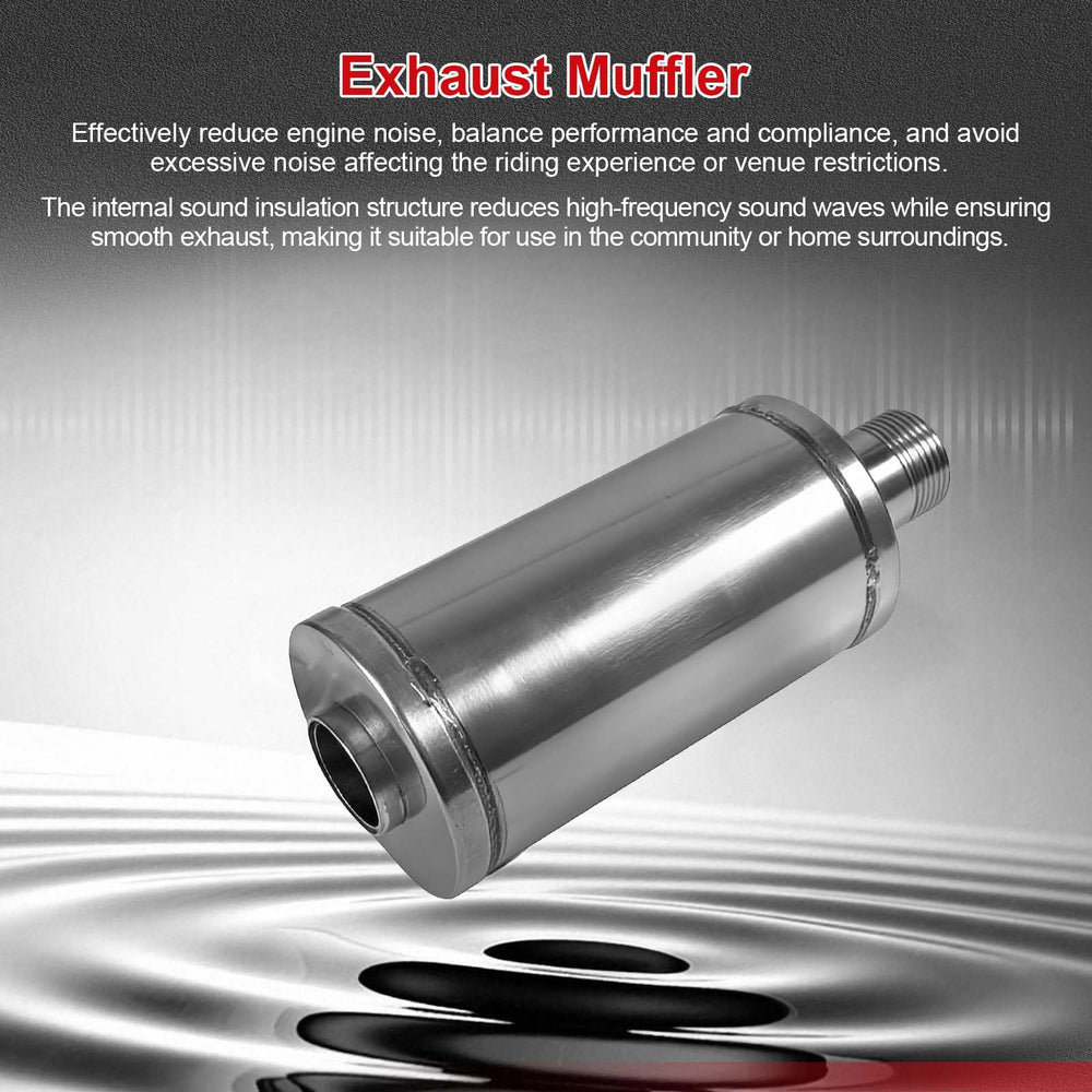 SJVLXHI exhaust muffler installation kit image shows explosion-proof nut for secure mounting.