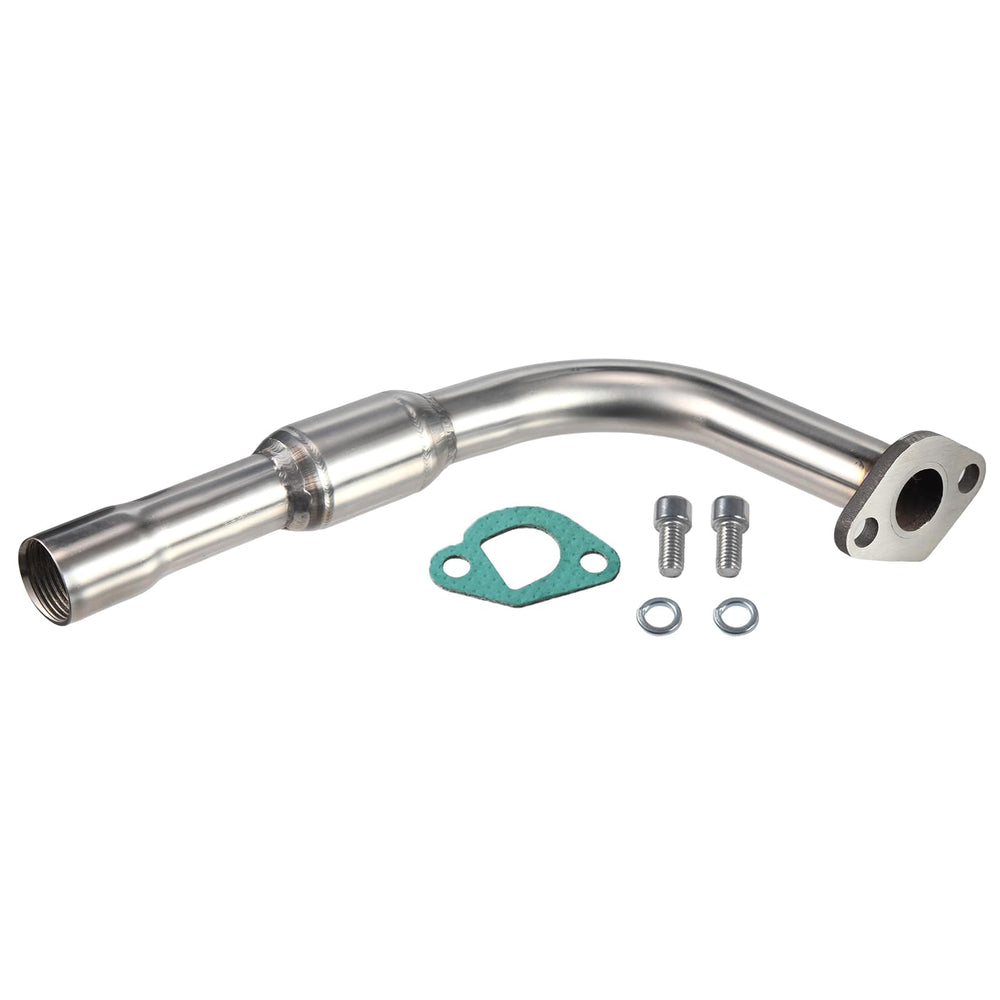 SJVLXHI exhaust pipe with polished finish showing corrosion resistance and premium look