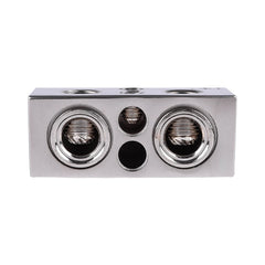 Skar Audio 8/10 gauge input terminals for flexible wiring.