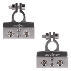 Skar Audio inputs for 1/0 and 4 gauge cables.
