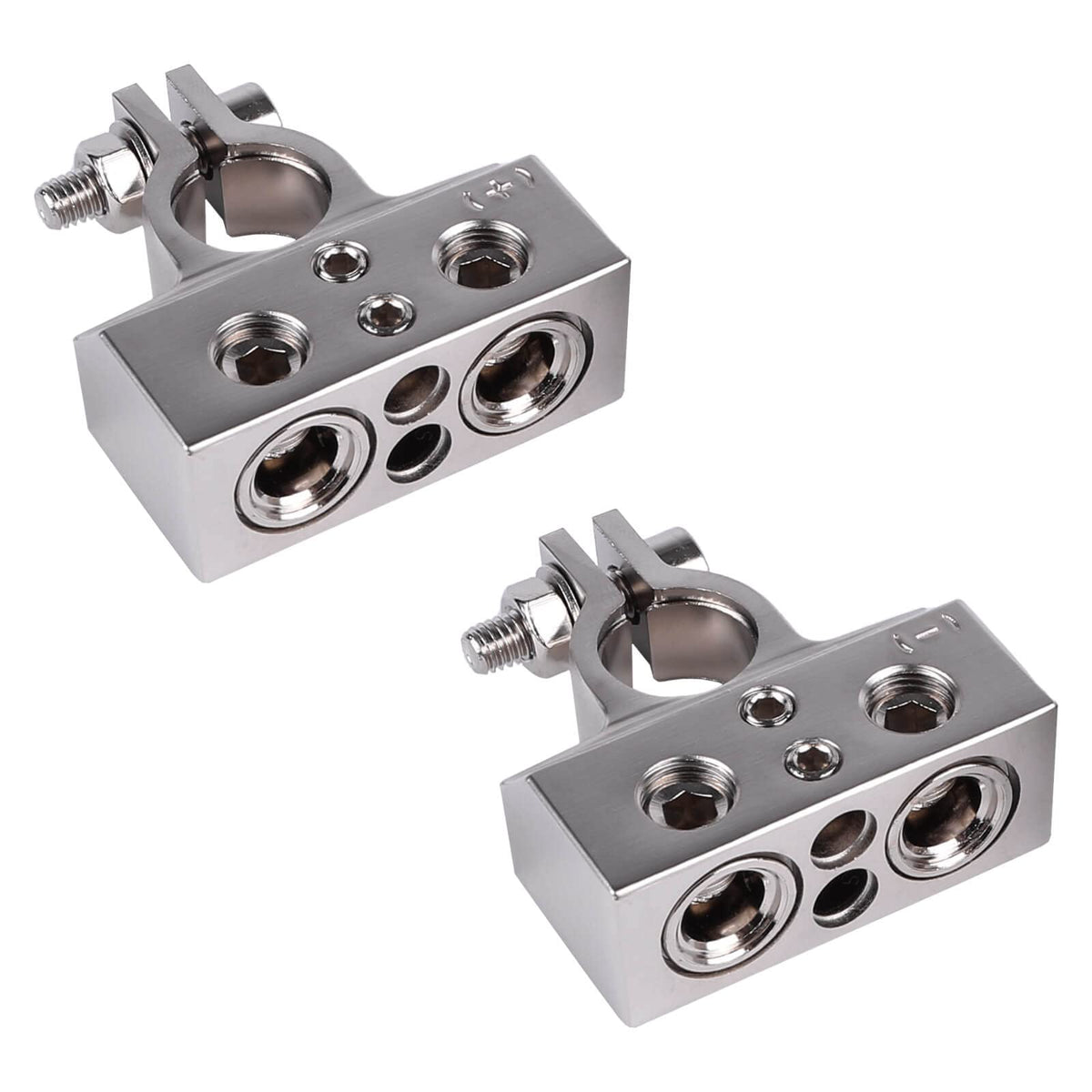 Skar Audio top post terminal pair for heavy-duty battery connections.