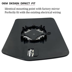 SKARUMMER direct-fit mirror glass aligns with factory mounting points.