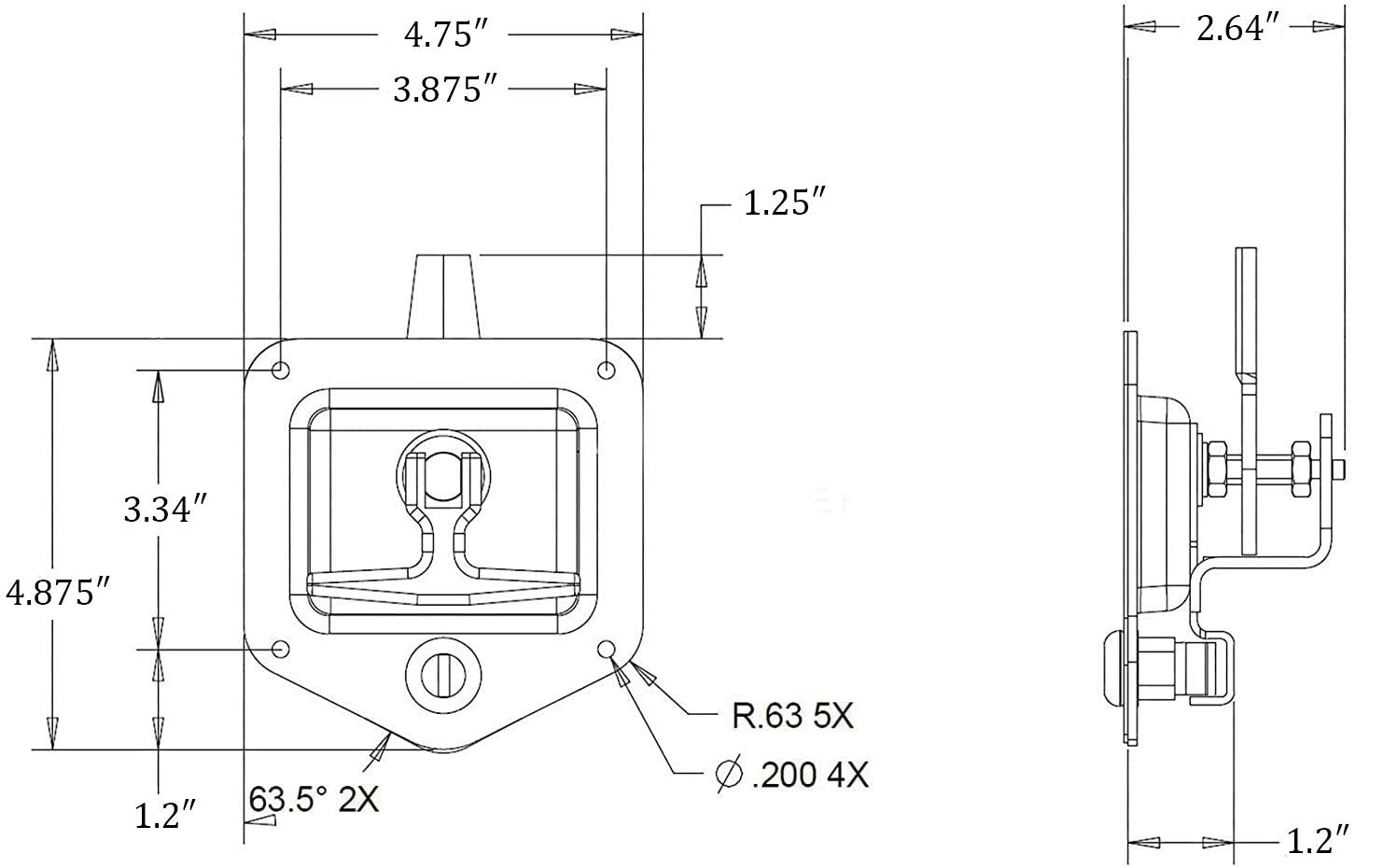 SKARUMMER stainless-steel body close-up highlights durability for outdoor toolbox use.