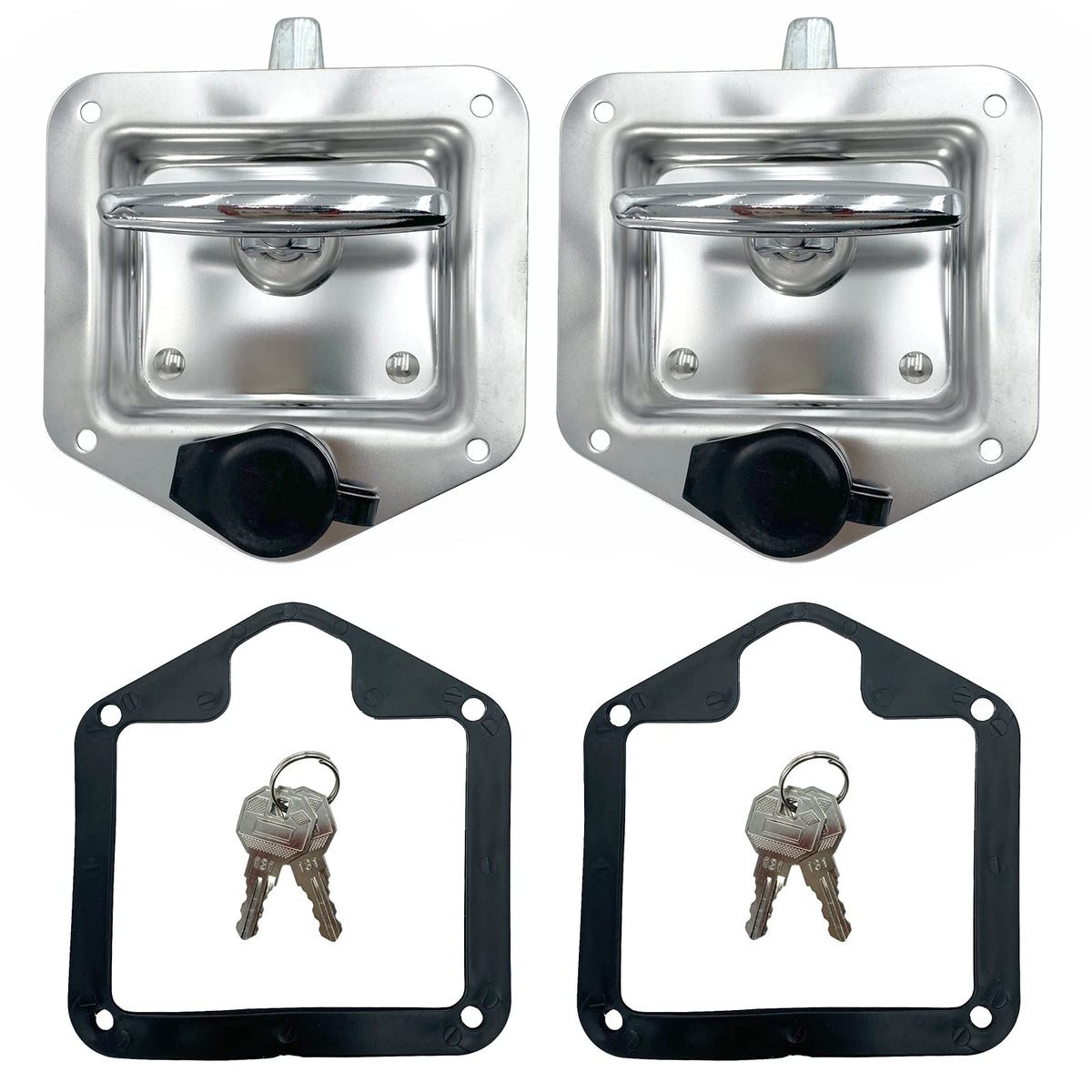 SKARUMMER L8815 latch front view shows durable stainless steel for rugged toolbox use.