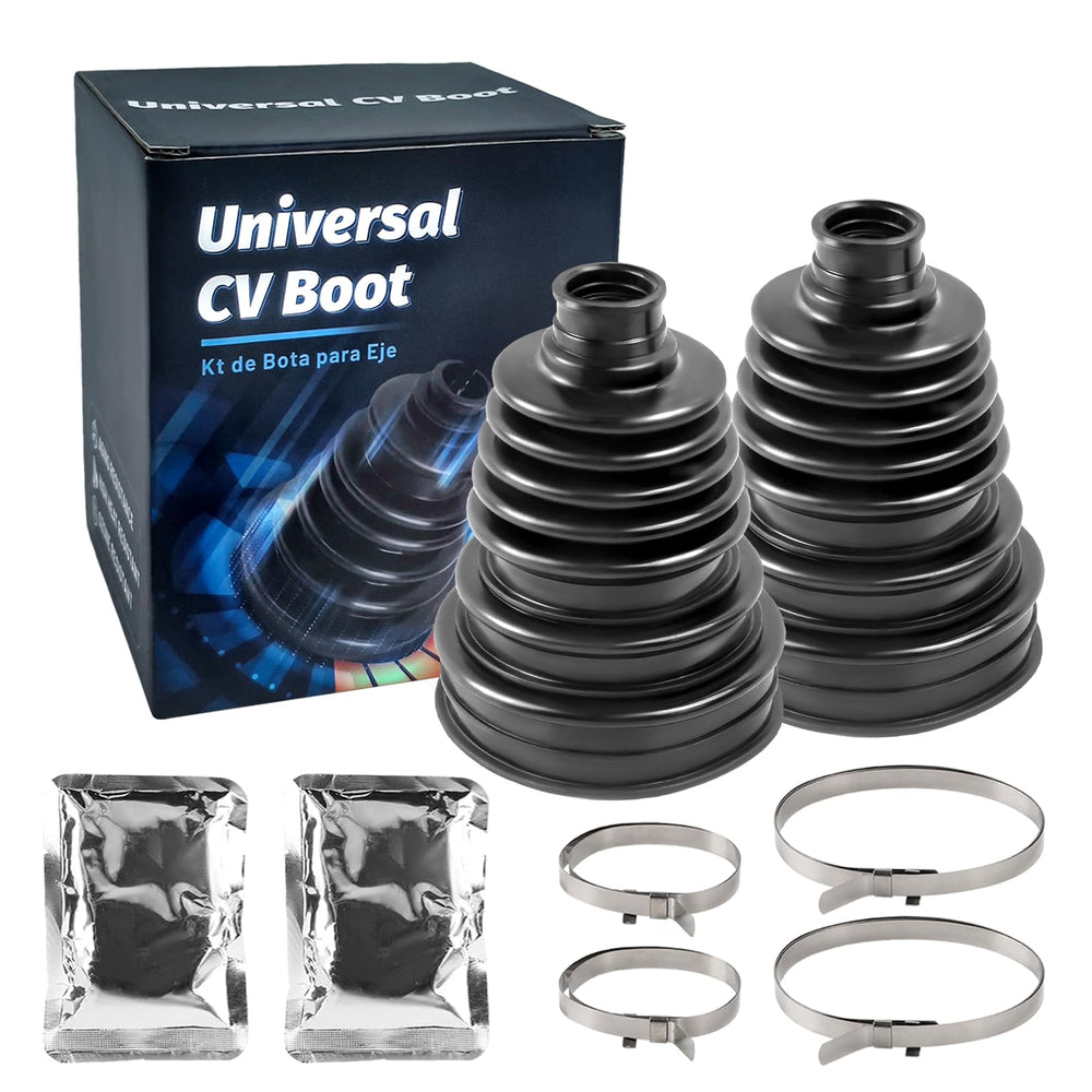SKCOAUTO CV boot kit contents with clamps for quick comparison.