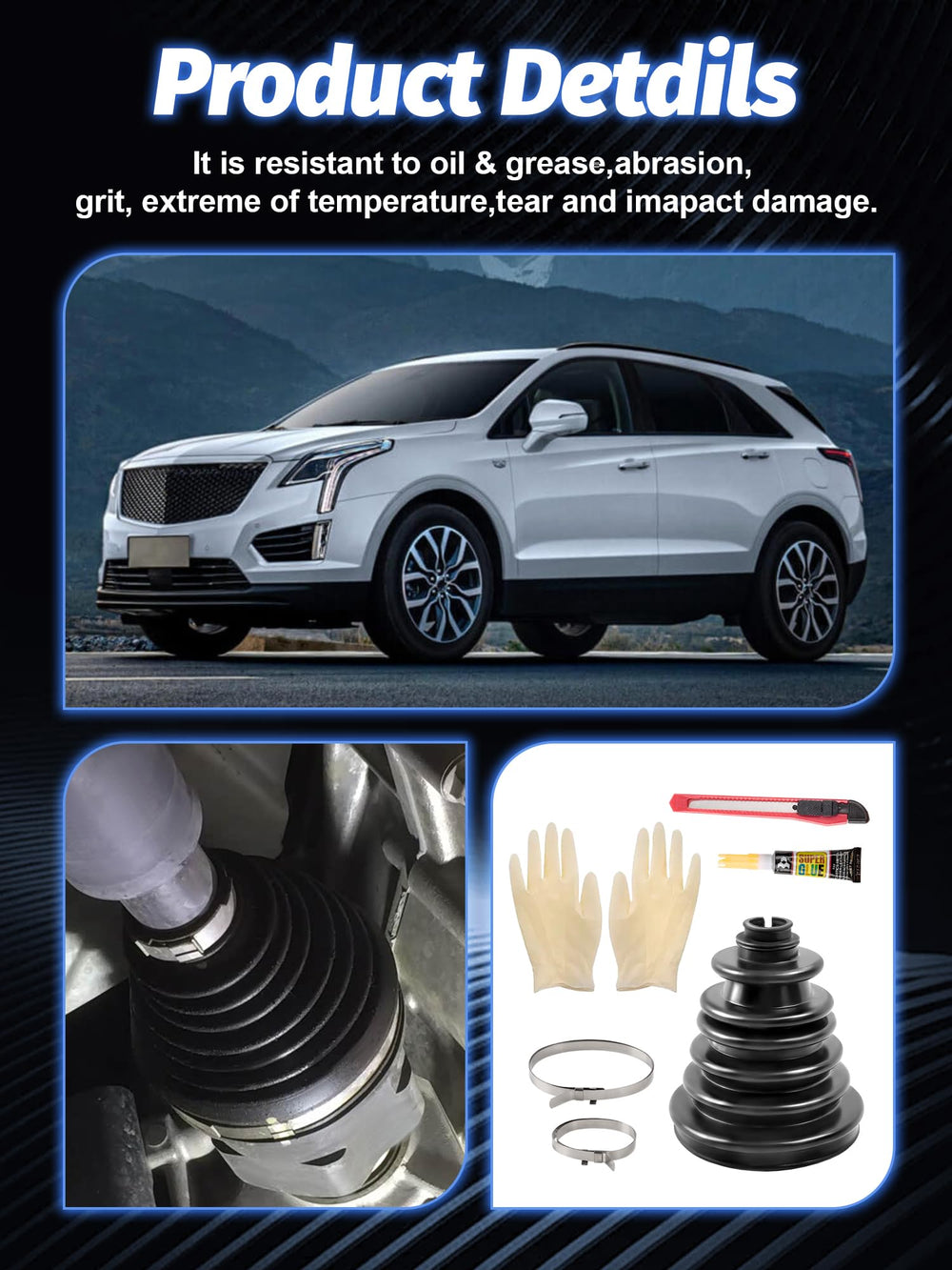 SKCOAUTO CVS18 works with 22–28mm shafts across many vehicles.