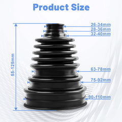SKCOAUTO silicone CV boot shows elastic material for durability.